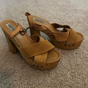 Steve Madden wooden heels